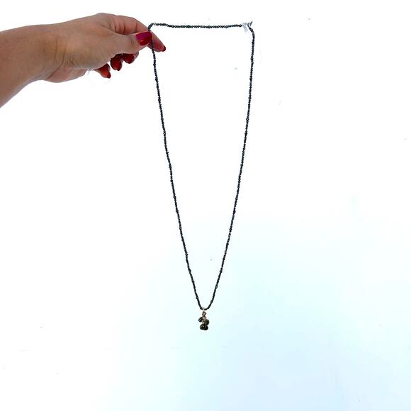 Susan Cummings Pyrite Long Stone Chain Necklace Pendant Ojai Bohemian Healing - Picture 7 of 11